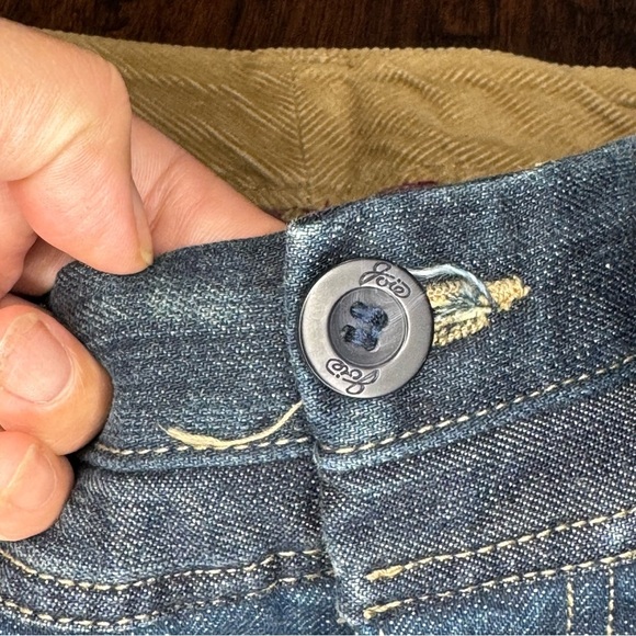 JOIE Vintage Y2K Women's Blue Wide leg Flare low rise Jeans 6 GUC - Picture 5 of 16